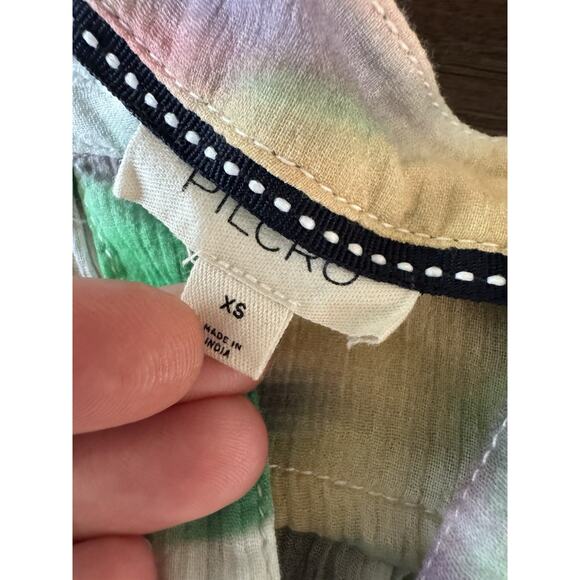 Anthropologie Pilcro Top Blouse Women’s XS Watercolor The Sidney Batwing - Picture 6 of 11